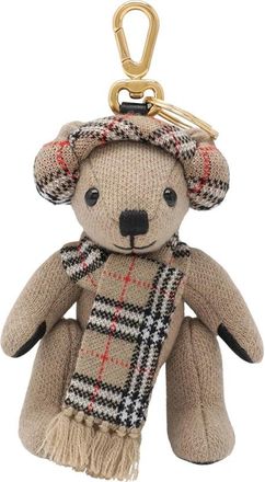 Burberry Thomas Teddybeer Bedel - Dames - Sleutelhangers & Tashangers - Beige - ONE Size - Wol - Accessoires