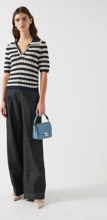 L.k. Bennett Womens Charlee Knitted Top - Cream - Size X-Small