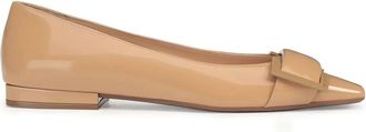 Sergio Rossi Ballerinas, female, Brown, Size: 5 US Brown Leather Ballerina Flats