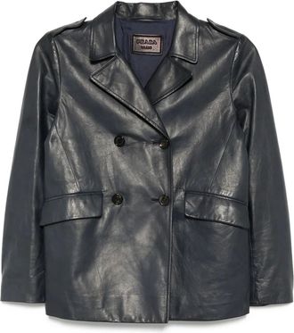 Prada Blazer in pelle - Blu