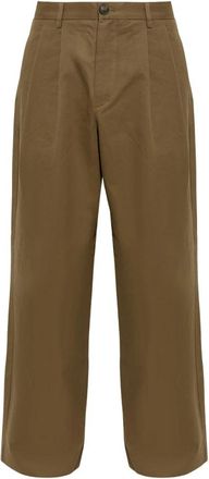 Paul Smith Wolbroek Met Plooi - Heren - Wijde Broeken - Bruin - W31 - Wol - Broeken