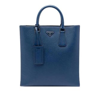 Prada Pre-owned Tote Bags, female, Blue, Size: ONE SIZE Pre-owned Vintage Tote Bag