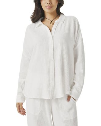 Splendid Ava Gauze Button Down