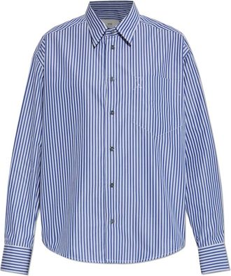 Ami Shirts, female, Blue, Size: XS Shirt with stripe pattern
