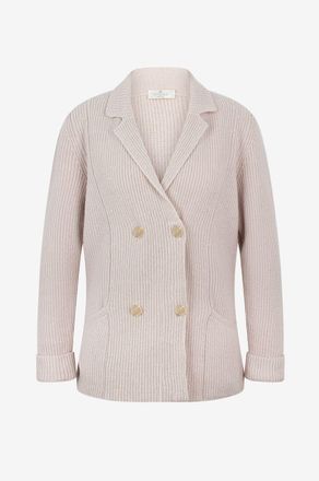 PANICALE Cardigan aus Lochstrickmuster mit Schurwolle und Seide