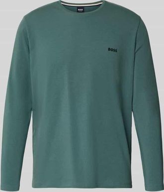 HUGO BOSS Regular Fit Langarmshirt aus Baumwoll-Mix Modell MIX&MATCH in Petrol, Gr&ouml;&szlig;e XXL