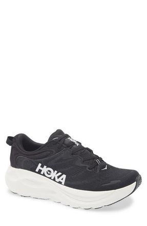 Hoka One One Gaviota 6 Running Shoe in Black /White at Nordstrom, Size 11.5