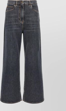 Etro jacquard wide-leg jeans