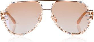 Anna-Karin Karlsson THE CLAW PILOT Rose Gold Womens Sunglasses Gold Size 62