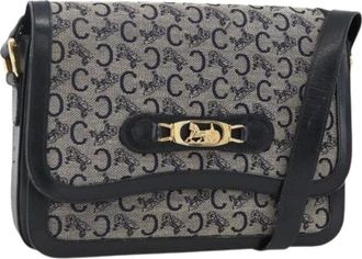 Celine Pre-owned Cross Body Bags, female, Multicolor, Size: ONE SIZE Pre-owned Vintage Canvas Shoulder Bag