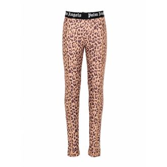 Palm Angels Dames, Broeken, Bruin, Maat: M Jersey
