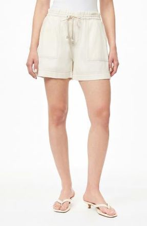 Kensie Trapunto Stitched Pocket Pull-On Shorts in Natural at Nordstrom Rack, Size X-Large