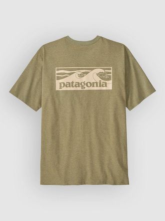 Patagonia Boardshort Logo Pocket Responsibili T-Shirt gr&uuml;n