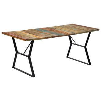 vidaXL Mesa De Comedor De Madera Maciza Reciclada 180x90x76 Cm Vidaxl
