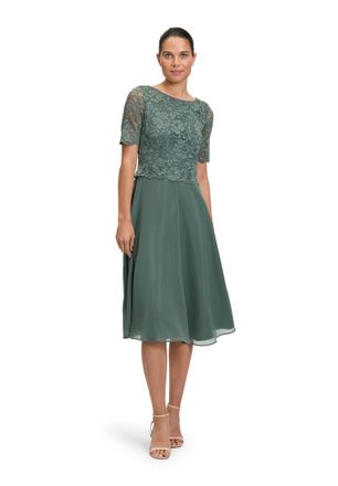 Vera Mont Womens 0113/4825 Dress, Eucalyptus Leaf, 14