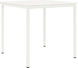 vidaXL Bar Table White 110 x 110 x 105 cm Solid Pine Wood vidaXL