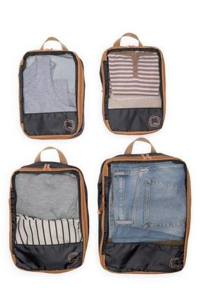 Mytagalongs Set of 4 Compression Packing Pods in Black Tan at Nordstrom Rack