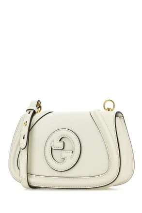 Gucci Womens Ivory Leather Small Gucci Blondie Crossbody Bag Offwhite Borse A Tracolla