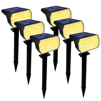 OEM Conjunto De Varios Focos Solares, 56 Led, Luz Blanca C&aacute;lida 3000k, Resistentes Al Agua Ip65, Para Jard&iacute;n, C&eacute;sped Y Entrada De Veh&iacute;culos
