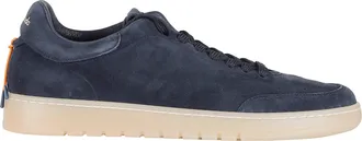 Barracuda Navy Blue Giordan G74 Vintage-Effect Suede Sneakers