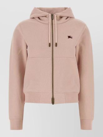 Burberry cotton hooded sweatshirt kangaroo pocket design