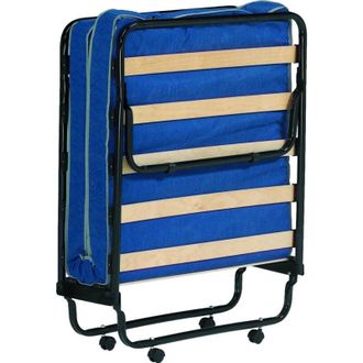 Talamo Italia Letto pieghevole Ada, Brandina con rete 12 doghe, Materasso incluso, Lettino salvaspazio, 100% Made in Italy, 80x190h37 cm