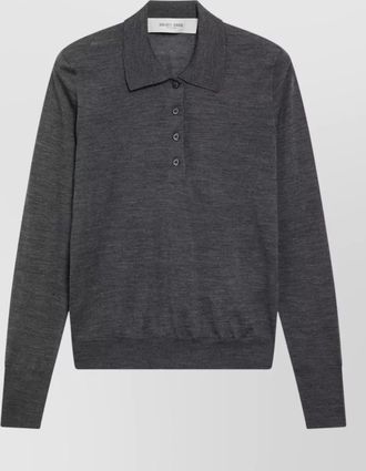 Golden Goose merino wool long-sleeve polo jumper