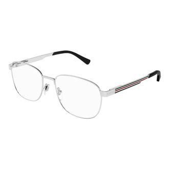 Gucci Glasses - Heren - Brillen - Grijs - 56 MM - Accessoires