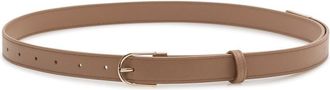 Victoria Beckham Taupe Solid Buckle Belt