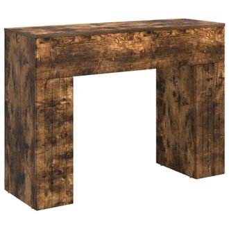 vidaXL Mesa De Centro Roble Ahumado 102 X 35 X 75 Cm Vidaxl