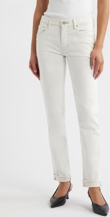 Moussy Vintage Keane Slim Straight Leg Jeans in White at Nordstrom, Size 27