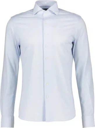 Profuomo Heren, Overhemden, Blauw, Maat: 4XL Leer