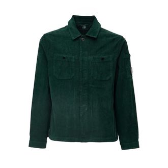 C.P. Company Corduroy Overshirt - male - C.P. Company - Casual Shirts - Green - XL - Shirts
