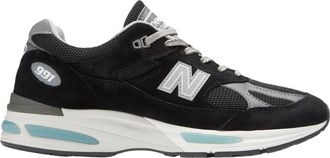 New Balance Sneakers, male, Multicolor, 7 1/2 UK, Black Sneaker 991v2 Made in UK
