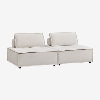 Sklum Sof&aacute; Modular De 2 Piezas En Tela Vermont Sklum