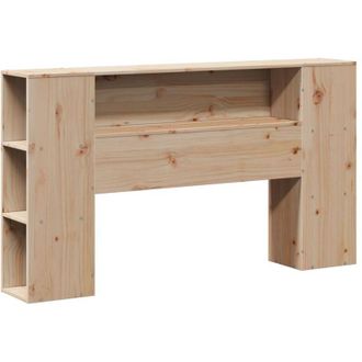 vidaXL Vidaxl - Cabecero De Cama Con Almacenaje Madera Maciza De Pino 160 Cm