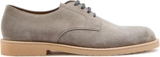 Brunello Cucinelli Suede Derby Shoes - Grey - 45 (IT45 / UK11)