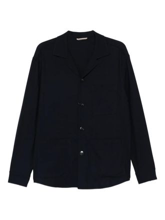 Canali button-up jacket - Blauw