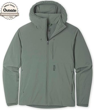 Stio | Mens Fernos Insulated Hooded Jacket, Size Extra Large in Canyon Rock