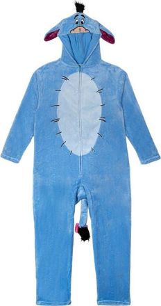 Disney Winnie the Pooh Fleece Hooded Coverall in Eeyore Slate Blue at Nordstrom, Size Xx-Large