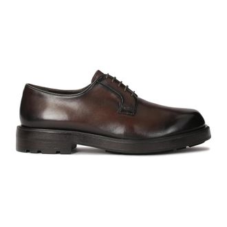 Kazar Bruine derby halfschoenen gemaakt van natuurlijk leer - Heren - Nette schoenen - Bruin - 44 EU - Leer - Schoenen