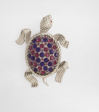 Dolce & Gabbana Sartoria Turtle-shaped Brooch - Man Bijoux Silver Metal Onesize