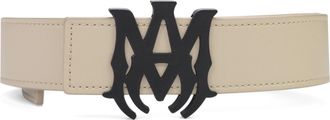 Amiri Birch/Black MA Logo 4cm Reversible Belt