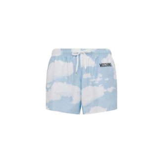 Moschino Sea boxers Archive Clouds - male - Moschino - Beachwear - Blue - 3XL - Swimwear