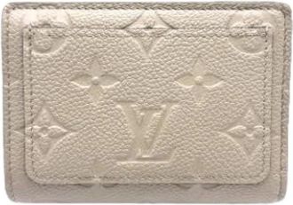 Louis Vuitton Pre-owned Empreinte Bi-fold Portemonnee - Dames - Vintage Accessoires - Beige - ONE Size - Leer - Vintage