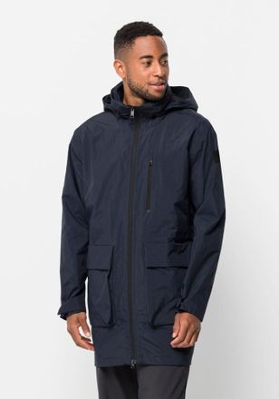 Jack Wolfskin Parka JACK WOLFSKIN NORDEN PORT PARKA M, Herren, Gr. XXL (58), blau (night, blau), OBERSTOFF: 100% POLYAMID Futter: 100% POLYESTER, Jacken Parka