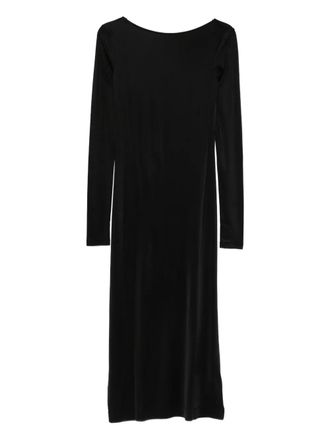 Filippa K scoop-back jersey midi dress - women - Acetate/Elastane - M - Black