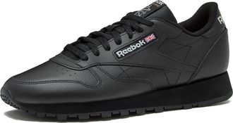 Reebok Mens Classic Leather Trainers, Core Black Core Black Pure Grey 5, 7.5 UK