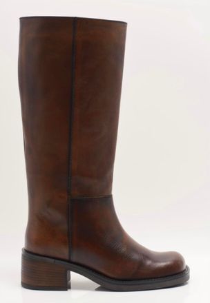 Free People Womens Dana Distressed Pull On Boot In Dried Brown Distressed