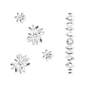 Swarovski Lichaamssieradenset 5 Edelsteen Wit 5651982 - Dames - Sieraden - Grijs - ONE Size - Accessoires